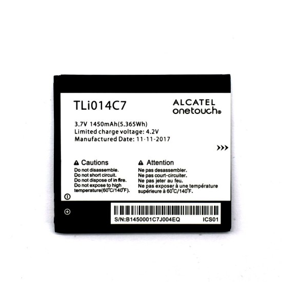 Bateria TLI014C7 para Alcatel One Touch Pixi First/OT-4024d/OT-4024x 1400mAh